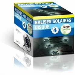TERRE JARDIN Éclairage Extérieur Solaire Au Sol- Lot De 4 -Luminaire solaire Soldes 2022 10383899 3