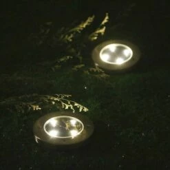 TERRE JARDIN Éclairage Extérieur Solaire Au Sol- Lot De 4 -Luminaire solaire Soldes 2022 10383899 4