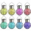 VidaXL Lampe Solaire Suspendue 8 Pcs Lumières LED RGB - Blanc -Luminaire solaire Soldes 2022 10561770 1