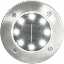 VidaXL Lampe Solaire De Sol 8 Pcs Lumières LED Blanc - Blanc -Luminaire solaire Soldes 2022 10599289 2