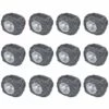 VidaXL Projecteurs Solaires à LED Forme De Pierre 12 Pcs - Gris -Luminaire solaire Soldes 2022 1068851 1