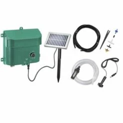 Kit D'arrosage Solaire Avec Batterie, Panneau, Pompe, Tuyau, Buses, Etc. Esotec