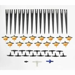 Kit D'arrosage Solaire Avec Batterie, Panneau, Pompe, Tuyau, Buses, Etc. Esotec -Luminaire solaire Soldes 2022 11193948 5