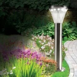 TERRE JARDIN Lampe Solaire De Jardin 13 LED -Luminaire solaire Soldes 2022 118564 3