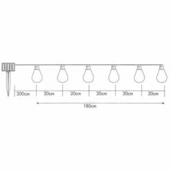 STAR Guirlande Solaire De 10 Ampoules LED Blanc Chaud 9 STAR Guirlande Solaire De 10 Ampoules LED Blanc Chaud -Luminaire solaire Soldes 2022 12437724 4