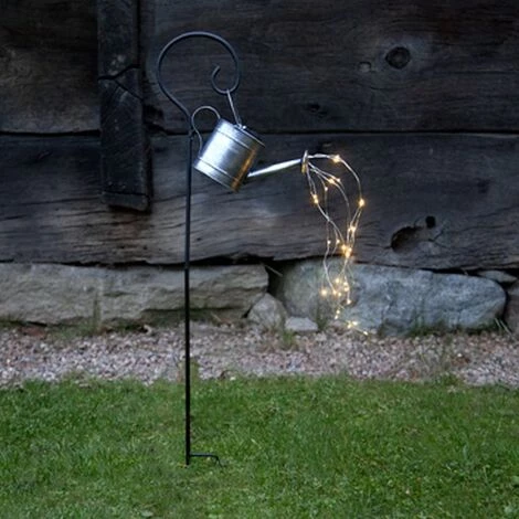 STAR Décoration Solaire Piquet Arrosoir 28 LED Blanc Chaud 3 STAR Décoration Solaire Piquet Arrosoir 28 LED Blanc Chaud