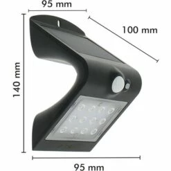 ECLAIRAGE DESIGN Lot De 2 Appliques Solaires Extérieur 1.5W Blanc Naturel -Luminaire solaire Soldes 2022 13297878 4