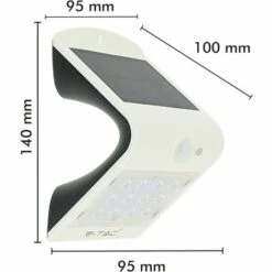 ECLAIRAGE DESIGN Lot De 2 Appliques Solaires Blanches Extérieur 1.5W Blanc Naturel -Luminaire solaire Soldes 2022 13390438 4