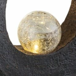 LED Crescent Moon Lampe Solaire Jardin Chemin Éclairage Stand Porche Verre Ball Floor Luminaire Globo 33469 -Luminaire solaire Soldes 2022 13633395 2