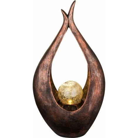 LED Solaire Extérieur Lampe Balcon Stand Lumière Balle En Verre Bas Bronze Projecteur Oscillant Globo 33468 6 LED Solaire Extérieur Lampe Balcon Stand Lumière Balle En Verre Bas Bronze Projecteur Oscillant Globo 33468 – Image 4