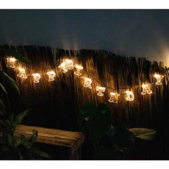 Guirlande Solaire 22x LED Lampe Lettres Jardin Décoration Extérieure Lampe Clignotant Permant Harms 504433 -Luminaire solaire Soldes 2022 13636930 2