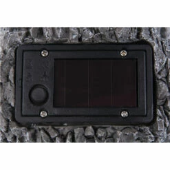 ETC-SHOP Sculpture De Jardin Hibou Solaire Pour Décoration De Jardin Extérieur Figurine Sculpture Batterie Grise, Plastique, 2x LED 3000K, LxlxH 13,5x11,5x19,5 Cm -Luminaire solaire Soldes 2022 13637400 2