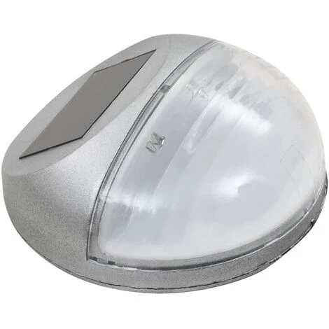 VidaXL Lampes Solaires Murales à LED D'extérieur 24 Pcs Rond Argenté - Argent 5 VidaXL Lampes Solaires Murales à LED D'extérieur 24 Pcs Rond Argenté - Argent – Image 3