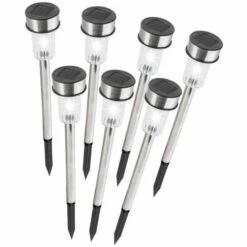 PRO GARDEN Borne Solaire Inox Les 7 Pcs H.36cm 11 PRO GARDEN Borne Solaire Inox Les 7 Pcs H.36cm -Luminaire solaire Soldes 2022 1507125 5