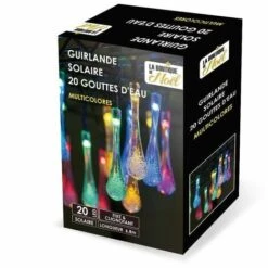 La Boutique De Noel Guirlande Solaire Gouttes D'eau Multicolore