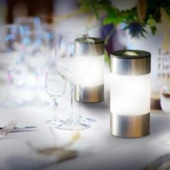 IDMARKET Lot De 8 Bornes Solaires Design Inox 2 En 1 -Luminaire solaire Soldes 2022 15917159 4