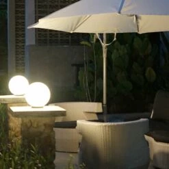 LUMI JARDIN Lot De 2 Boules Solaires Lumineuses à Piquer Balisage D'allée LED Blanc MOONY ∅20 Cm 9 LUMI JARDIN Lot De 2 Boules Solaires Lumineuses à Piquer Balisage D'allée LED Blanc MOONY ∅20 Cm -Luminaire solaire Soldes 2022 15928374 4