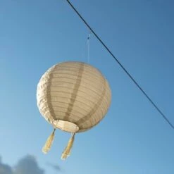 LUMI JARDIN Lot De 3 Lampion Solaire Lanterne Chinoise Beige Crème Mariage Festif LED Blanc Chaud HIMALAYA ∅30cm -Luminaire solaire Soldes 2022 15928452 4