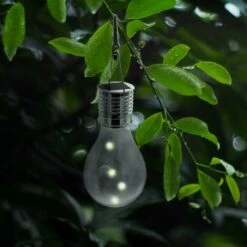 LUMI JARDIN Lot De 3 Ampoules Solaires à Suspendre Avec Pince Micro LED Blanc Chaud STAR EDISUN H19cm -Luminaire solaire Soldes 2022 15928485 3