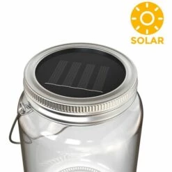 B.K.LICHT Lanterne Solaire LED Lampe Solaire éclairage Déco Festif Verre Table Jardin Balcon -Luminaire solaire Soldes 2022 16359470 4