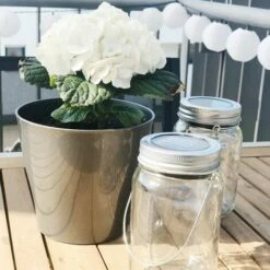 B.K.LICHT Lanterne Solaire LED Lampe Solaire éclairage Déco Festif Verre Table Jardin Balcon -Luminaire solaire Soldes 2022 16359470 5