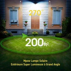 TECHBOX Mpow [Version Avancée] Lampe Solaire 4 Pack 20 LED Etanche Détecteur De Mouvement Temps D’éclairage 30s, Spot Solaire Eclairage -Luminaire solaire Soldes 2022 16702722 3