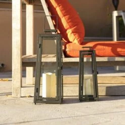 LUMI JARDIN Photophore Solaire Chic Effet Bougie En Verre LED Blanc TOWER LIGHT H36cm -Luminaire solaire Soldes 2022 18107187 5