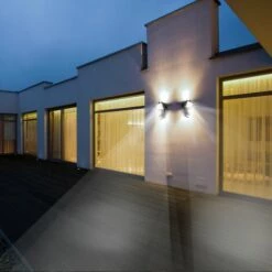 LUMI JARDIN Projecteur Solaire Noir Eclairage Puissant Panneau Solaire Déporté LED Blanc COOPER BLACK H22cm Avec Détecteur De Mouvement Orientable -Luminaire solaire Soldes 2022 18243639 3