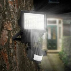 LUMI JARDIN Projecteur Solaire Noir Eclairage Puissant Panneau Solaire Déporté LED Blanc COOPER BLACK H22cm Avec Détecteur De Mouvement Orientable -Luminaire solaire Soldes 2022 18243639 4