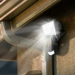 LUMI JARDIN Projecteur Solaire Noir Eclairage Puissant Panneau Solaire Déporté LED Blanc COOPER BLACK H22cm Avec Détecteur De Mouvement Orientable -Luminaire solaire Soldes 2022 18243639 5