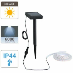 XANLITE - Balise Strip LED Solaire - 3m Blanc - - LSAK3SOLAR -Luminaire solaire Soldes 2022 18355933 5