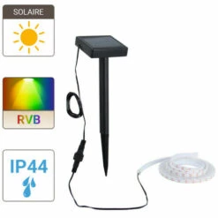 XANLITE - Balise Strip LED Solaire - 3 M RVB - - LSBK3SOLARRVB -Luminaire solaire Soldes 2022 18355935 4