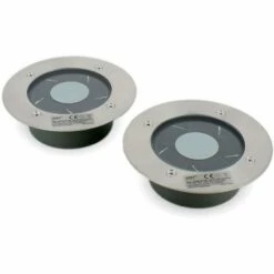 AREV 2 Spots Solaire Encastrables Sol