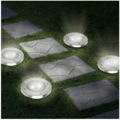 Lot De 4 Lampes Led Solaire Pour Jardin - Astuceo - Noir -Luminaire solaire Soldes 2022 19293940 2