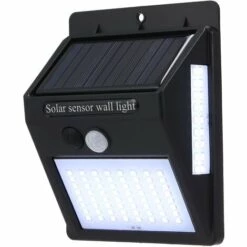 ASUPERMALL Applique Solaire 100Led, Etanche Ip65, Lampe A Detecteur D'Economie D'Energie