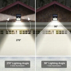ASUPERMALL Applique Solaire 100Led, Etanche Ip65, Lampe A Detecteur D'Economie D'Energie -Luminaire solaire Soldes 2022 19606717 4