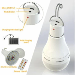 ASUPERMALL Lampe De Camping Solaire A Led, 7W Bls-60-20Rc -Luminaire solaire Soldes 2022 19681295 5