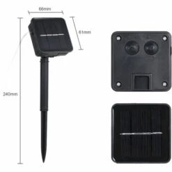 ASUPERMALL Guirlande Solaire 1.2W 2M 20 Leds, Avec 8 Modes D'Eclairage Differents, Blanc -Luminaire solaire Soldes 2022 19681305 4