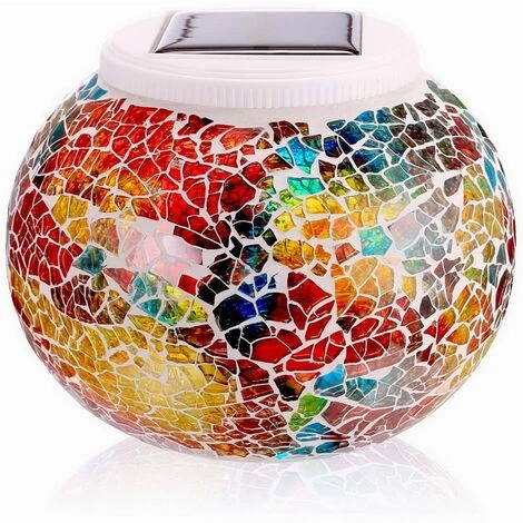 BETTER MAISON Lampe Solaire LED Imperméable à L’eau Verre Alimenté Décor Lumière Changeant De Couleur,style E - Coloré 3 BETTER MAISON Lampe Solaire LED Imperméable à L’eau Verre Alimenté Décor Lumière Changeant De Couleur,style E - Coloré