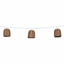 LUMISKY Guirlande Lumineuse Solaire FORMENTERA Beige Rotin 3.8M - Beige