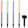 DEUBA 4 X Lampe Solaire LED Colorée - Lumière Jardin Extérieur Couleur Éclairage