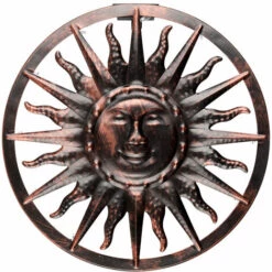 ETC-SHOP Applique D'extérieur LED SOLAR Terrasse Déco Soleil Lampe Design Noir-cuivre