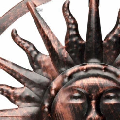 ETC-SHOP Applique D'extérieur LED SOLAR Terrasse Déco Soleil Lampe Design Noir-cuivre -Luminaire solaire Soldes 2022 22614352 4