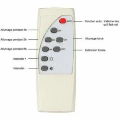OPTONICA Projecteur LED Solaire 12W 550Lm 3,2V/5,5Ah - Blanc Jour 6000K -Luminaire solaire Soldes 2022 22795146 3