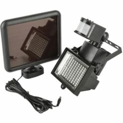 OOBEST Lampe Solaire Extérieur 100LED Détecteur De Mouvement Angle Réglable Capteur De Sécurité PIR Infrarouge Pour Jardin