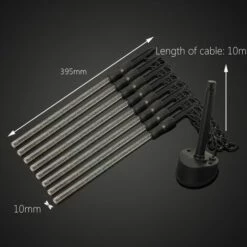 ZEBRAA Lot De 8 Lampe Solaire éclairage Extérieur Jardin Lumière L.39.5 Cm -Luminaire solaire Soldes 2022 23987448 4