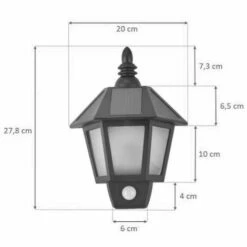 TERRE JARDIN Lampe Solaire Murale -Luminaire solaire Soldes 2022 24042193 4