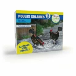 TERRE JARDIN Poule Solaire - X2 -Luminaire solaire Soldes 2022 24042197 3