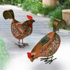 TERRE JARDIN Poule Solaire - X2 -Luminaire solaire Soldes 2022 24042197 4