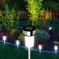 IDMARKET Lot De 20 Bornes Solaires à LED Lampes De Jardin à Planter -Luminaire solaire Soldes 2022 24168399 4